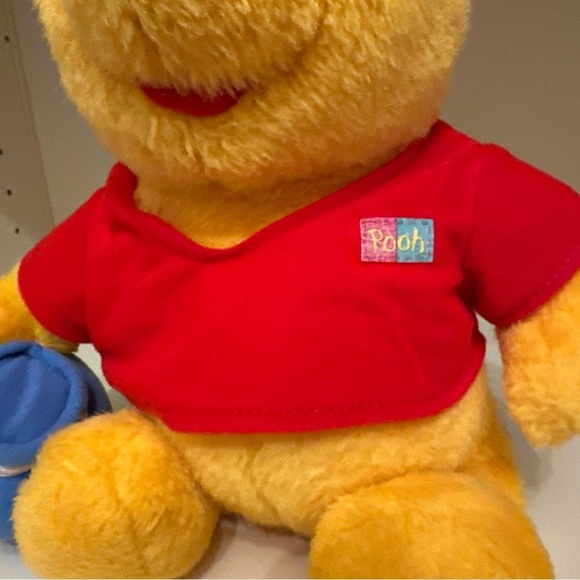 Vintage Disney's Winnie The Pooh 1994 Teddy Bear Plush With Honey Pot Mattel 12’ - Picture 3 of 11